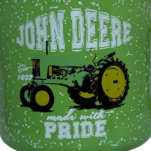 JOHN DEERE Jumbo Mug Made with Pride Officially Lic 21.5 oz Green Yellow Tractor - Picture 6 of 16